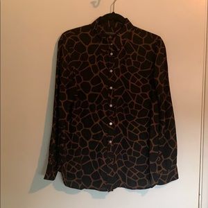 Banana Republic Giraffe Pattern Shirt